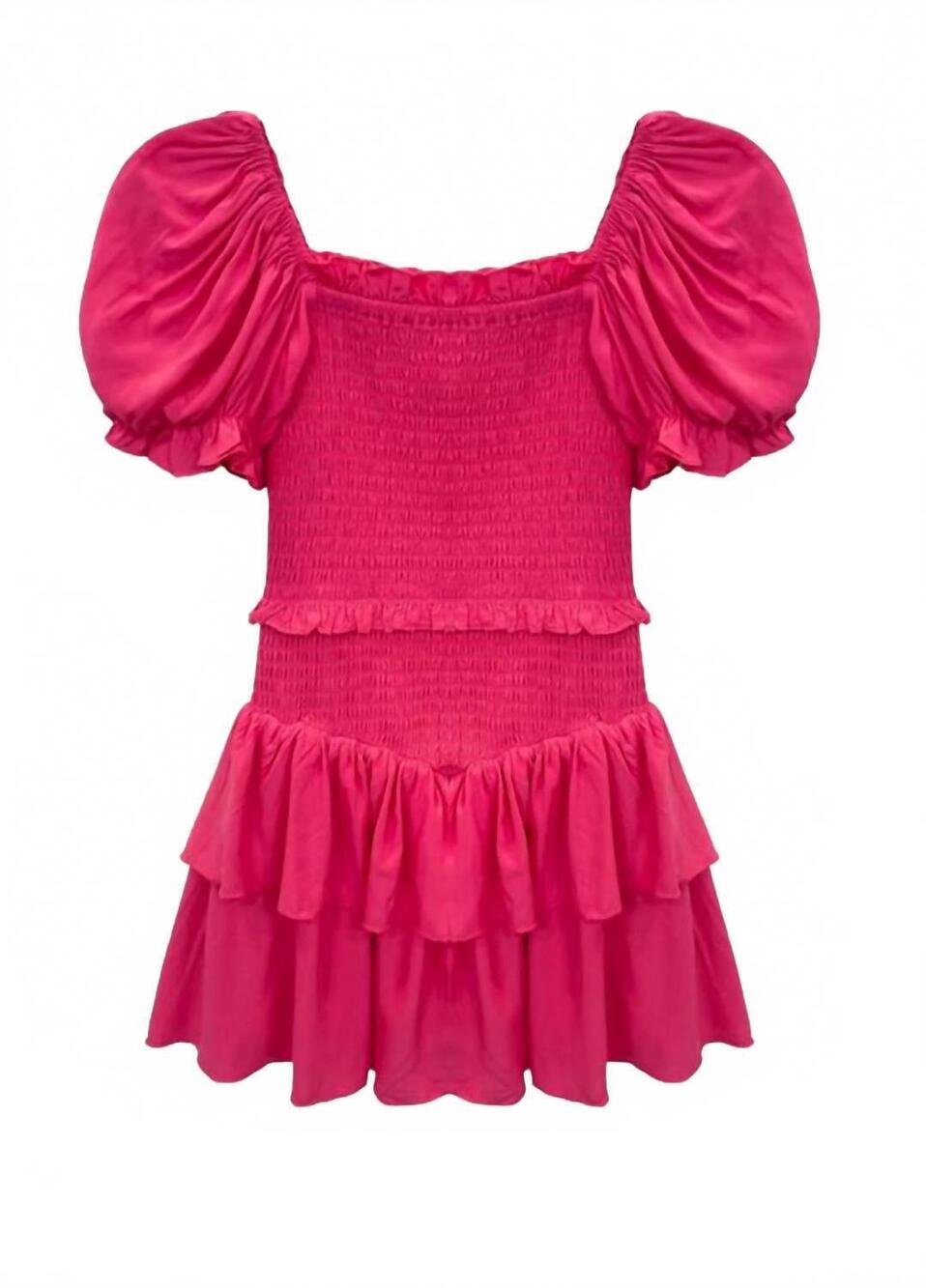 NEW KATIE J NYC girl's lainey dress in raspberry